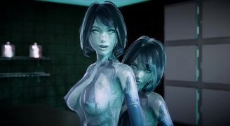 Halo Cortana Selfcest Blowjob And Sex  Futanari Porn