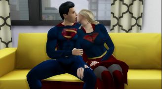 Superman Fucks Supergirl After Defeating Dc Porn Villains